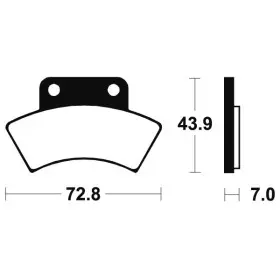 Plaquettes de frein Bendix MOA217 Métal fritté