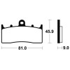 Plaquettes de frein Bendix MF278 Métal fritté