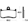 Plaquettes de frein Bendix MF282 Métal fritté