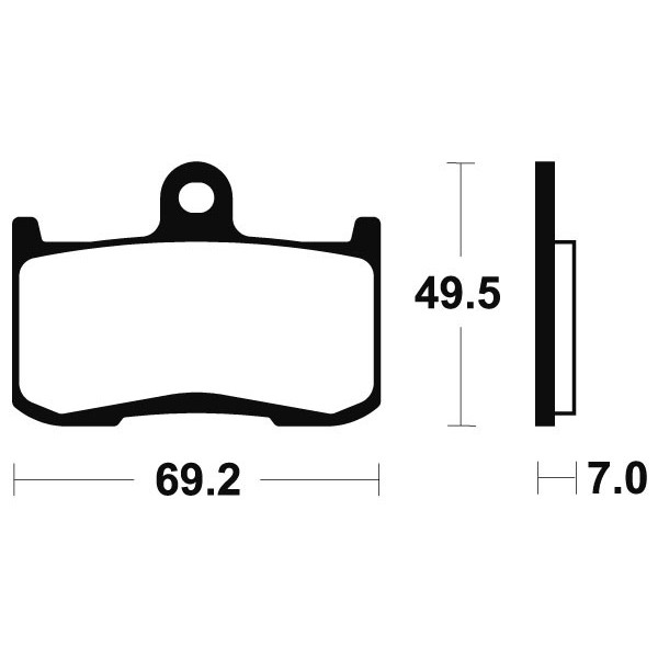 Plaquettes de frein Bendix MCR282 Métal Fritté Carbone