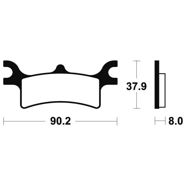 Plaquettes de frein TECNIUM MX/Quad métal fritté - MOA287