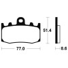 Plaquettes de frein Bendix MF296 Métal fritté