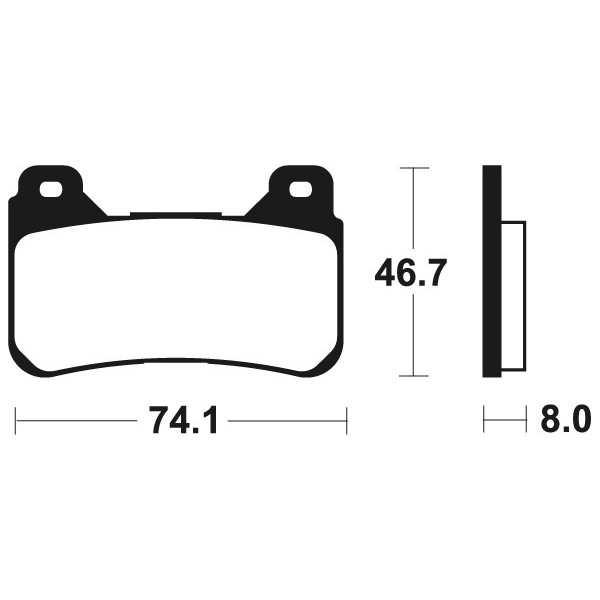 Plaquettes de frein Bendix  MCR309 Métal Fritté Carbone