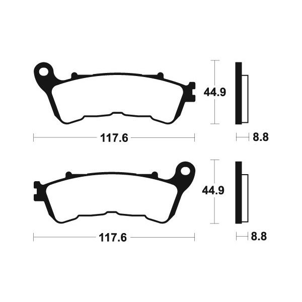 Plaquettes de frein Bendix MF328 Métal fritté