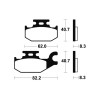 Plaquettes de frein Bendix MO335 Métal fritté  