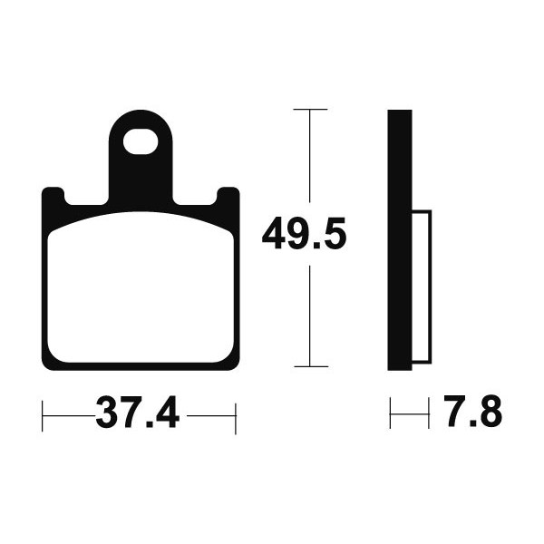 Plaquettes de frein Bendix  MCR338 Métal Fritté Carbone