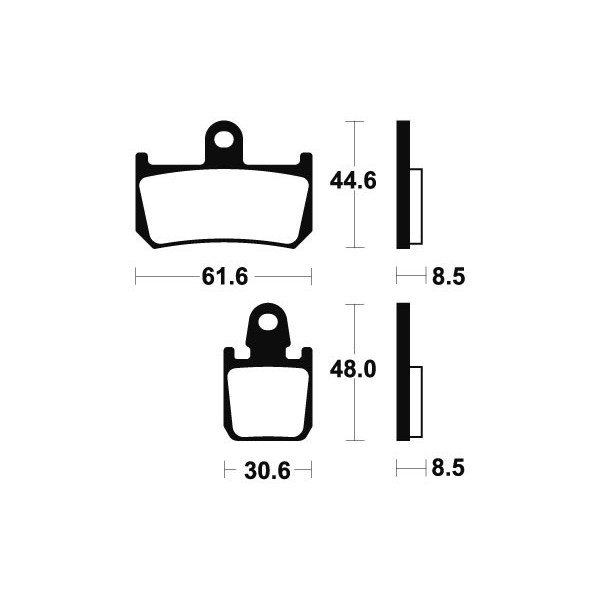 Plaquettes de frein Bendix  MCR339 Métal Fritté Carbone