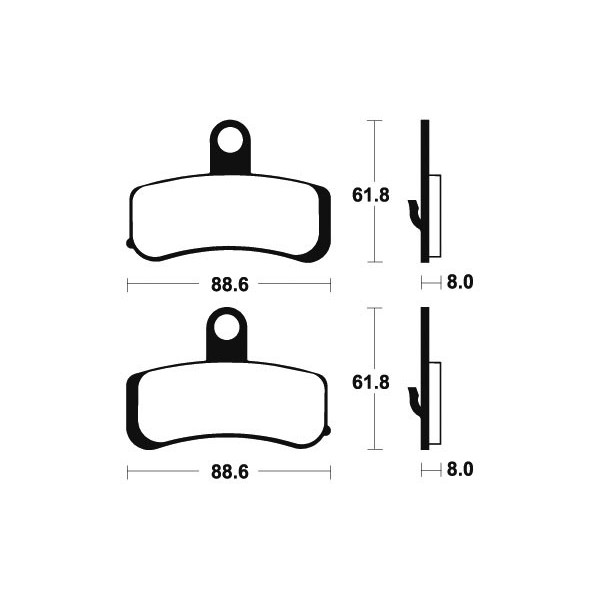 Plaquettes de frein Bendix MF353 Métal fritté