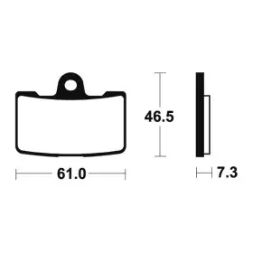 Plaquettes de frein TECNIUM Performance métal fritté - MF356
