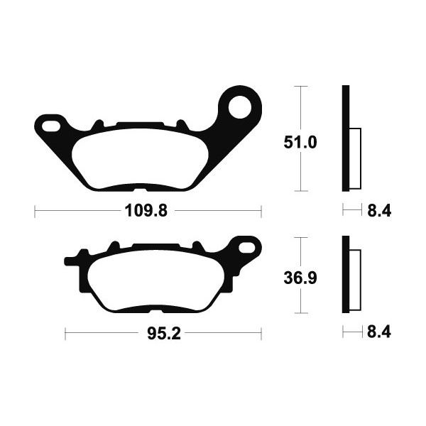 Plaquettes de frein Bendix MA358 Organique