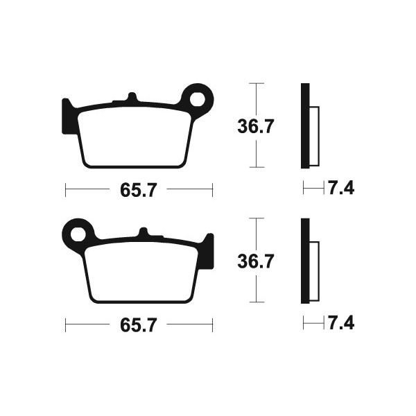 Plaquettes de frein Bendix MA361 Organique