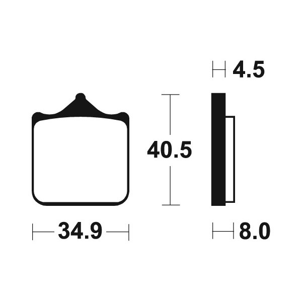 Plaquettes de frein Bendix MF370 Métal fritté