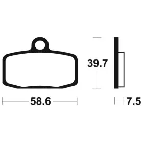 Plaquettes de frein Bendix MOR385 Métal fritté