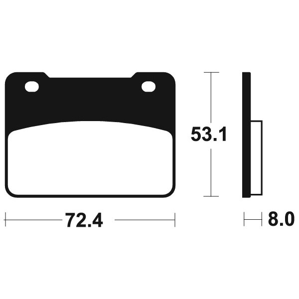 Plaquettes de frein Bendix MSS393 métal fritté.