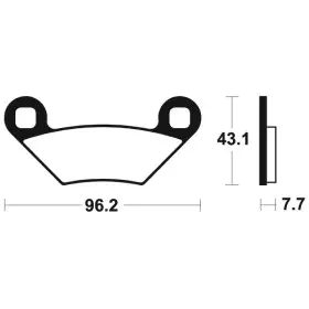 Plaquettes de frein Bendix MO399 Métal fritté