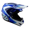 Casque enfant TROY LEE DESIGNS GP Shutter - bleu/blanc