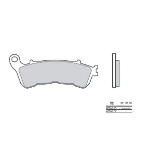 Plaquettes de frein BREMBO Scooter carbone céramique - 07063CC