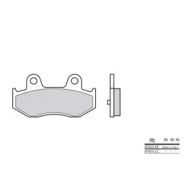Plaquettes de frein BREMBO 07055CC carbone céramique avant