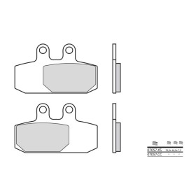 Plaquettes de frein BREMBO Scooter métal fritté - 07075XS