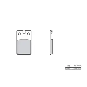 Plaquettes de frein BREMBO 07008CC carbone céramique avant