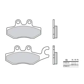 Plaquettes de frein BREMBO Scooter carbone céramique - 07060CC