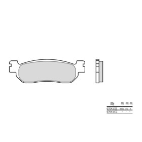 Plaquettes de frein BREMBO 07043XS metal fritté arrière