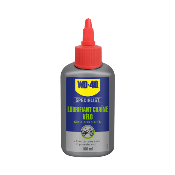 Lubrifiant chaine conditions sèches vélo WD 40 Specialist® - 100ml