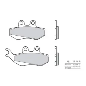 Plaquettes de frein BREMBO Scooter carbone céramique - 07012CC