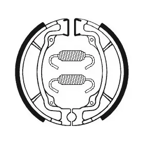 Mâchoires de frein TECNIUM Scooter/Street/Off-Road/Quad organique - BA015