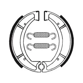 Mâchoires de frein TECNIUM Scooter/Street/Off-Road organique - BA037