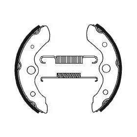 Machoires de frein Bendix BA044 Organique
