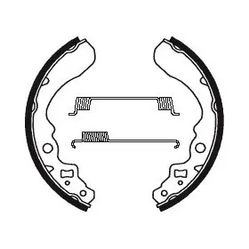 Machoires de frein Bendix BA053 Organique