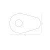Plaques de montage SHIN YO Indy Spacer - Yamaha MT 07/09/10