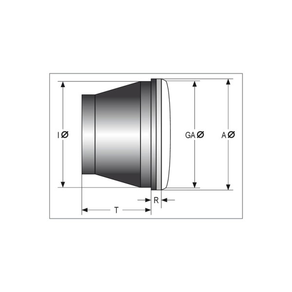 Insert de feu de croisement SHIN YO LED 4" chromé