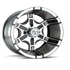 Jante utilitaire MSA Offroad Wheels M8 Platoon argent/noir quad 14X7 4X115 4+3