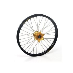 Roue avant Haan Wheels 17x3.50 jante noire/moyeu or Yamaha YZF/WRF 125 & +