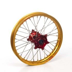 ROUE ARRIERE HAAN WHEELS 19X2 15X36T JANTE OR / MOYEU ROUGE