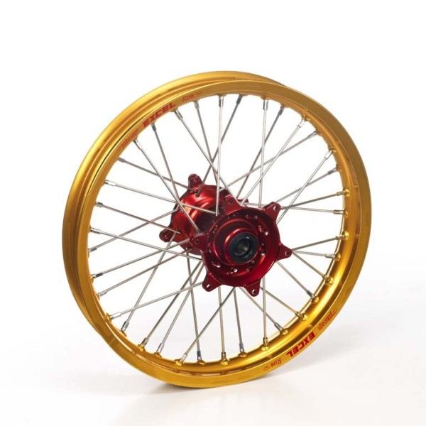 ROUE ARRIERE HAAN WHEELS 19X2 15X36T JANTE OR / MOYEU ROUGE