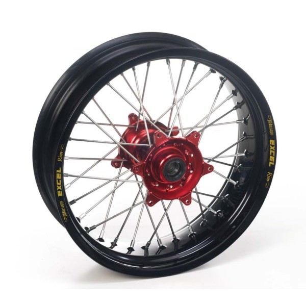 ROUE ARRIERE HAAN WHEELS 17X4 50X36T JANTE NOIRE/MOYEU ROUGE HONDA CR-F450R