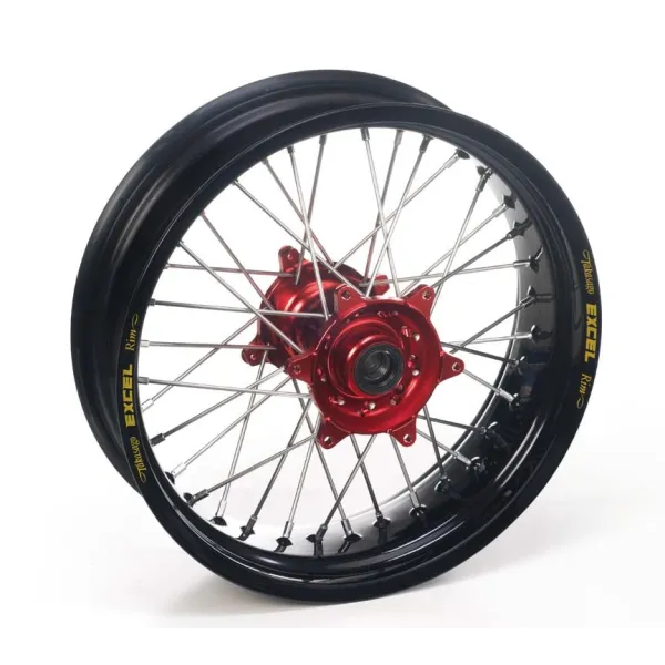 ROUE ARRIERE HAAN WHEELS 17X5 00X36T JANTE NOIRE/MOYEU ROUGE HONDA CR-F450R