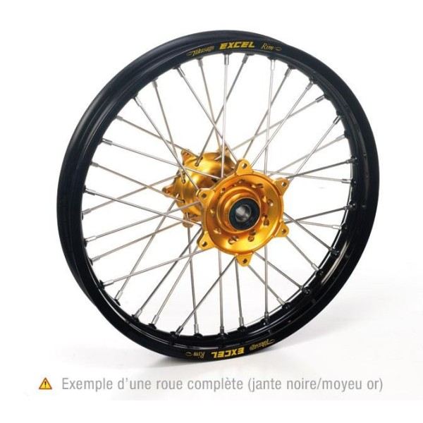 ROUE ARRIERE YZ80/85 96-10 16x1 85x32T  JANTE NOIRE MOYEU OR