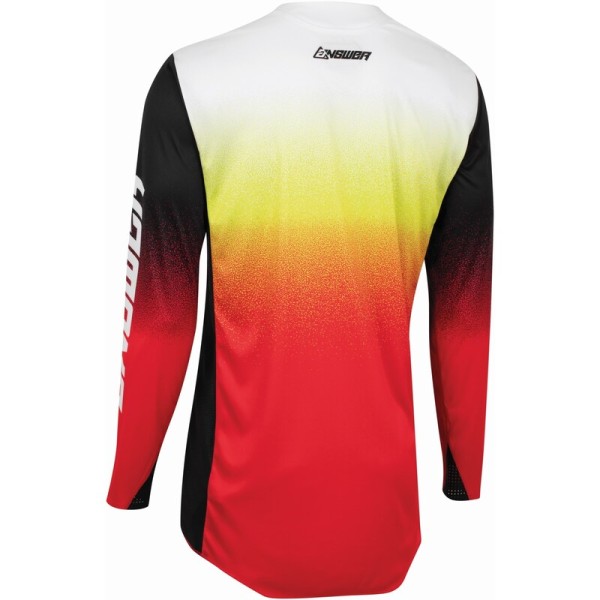 Maillot ANSWER A22 Elite Proline Ombre rouge/jaune fluo taille 2XL