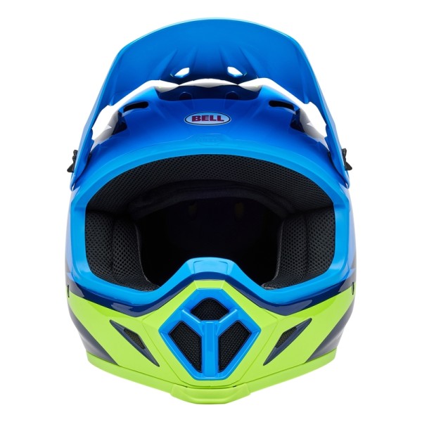 Casque BELL MX-9 Mips - Jackal Gloss Blue/Hi-Viz Yellow