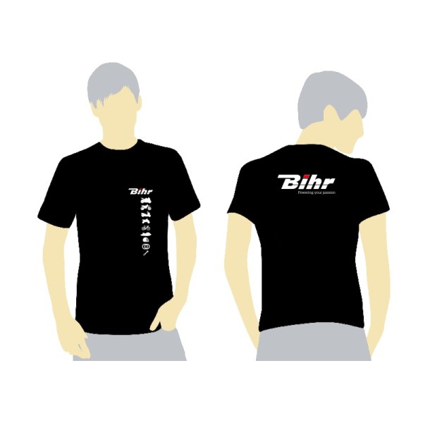 T-Shirt BIHR noir 2019 - Taille XXL