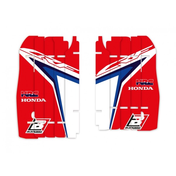 Kit déco de cache radiateur BLACKBIRD Replica Team HRC 2020 Honda
