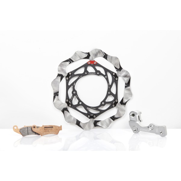 Kit disque de frein Oversize BRAKING Wave semi-flottant - 270 OKBY33E