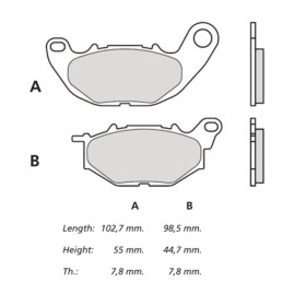Plaquettes de frein BREMBO UPGRADE Type M068 Z04 - Racing