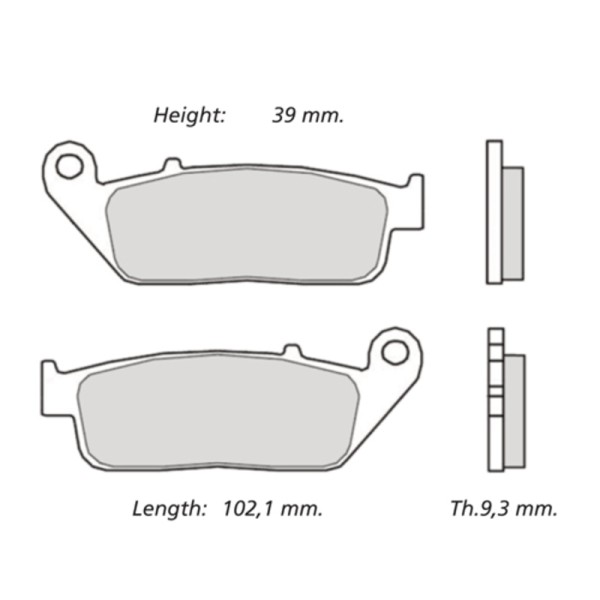 Plaquettes de frein BREMBO UPGRADE Type M099 Z04 - Racing