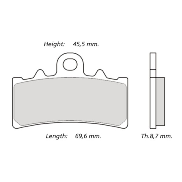 Plaquettes de frein BREMBO UPGRADE Type M079 Z03 - Endurance Racing