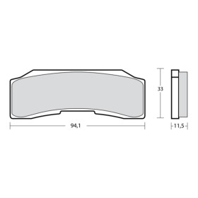 Plaquettes de frein BREMBO UPGRADE Z03 Métal Fritté - 07B36640
